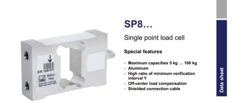SP5C3-8KG多頭秤包裝秤分選秤用德國HBM單點式稱重傳感器